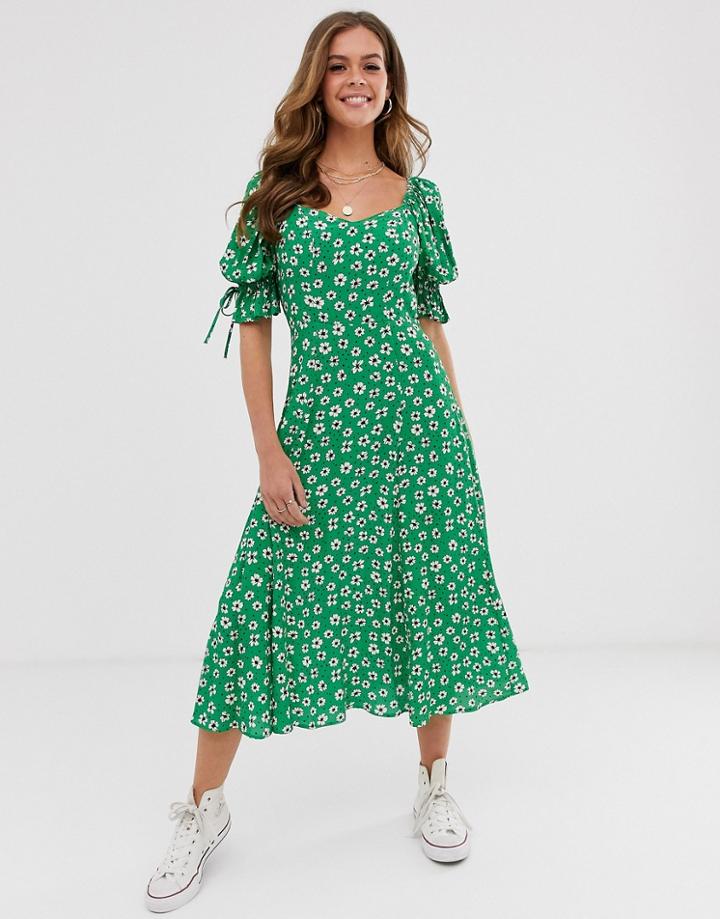 Ghost Melina Floral Midi Dress