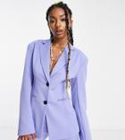 Collusion Blazer With Nipped In Waist In Lilac - Part Of A Set-purple