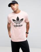 Adidas Originals Trefoil T-shirt In Pink Bq1814 - Pink