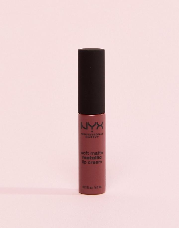 Nyx Professional Makeup Soft Matte Metallic Lip Cream - Pink