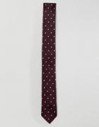 Farah Woven Tie In All Over Jacquard - Red