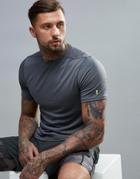 New Look Sport T-shirt With Mesh Detail In Gray - Gray