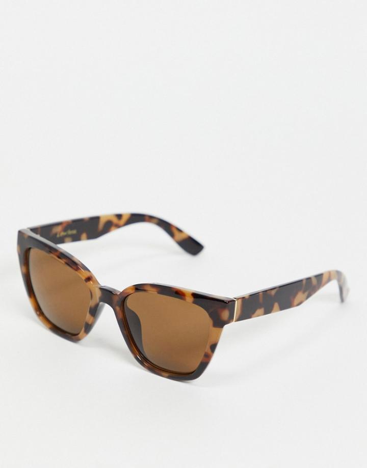 & Other Stories Oversized Cat Eye Sunglasses In Dark Tort-brown