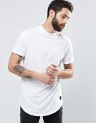 Only & Sons Check T-shirt - White