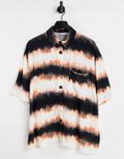 Asos Design Short Sleeve Shirt In Tie Dye-multi