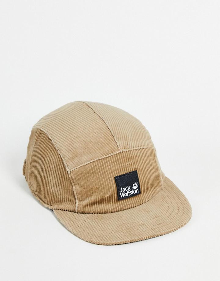 Jack Wolfskin Nature Corduroy Cap In Beige-neutral