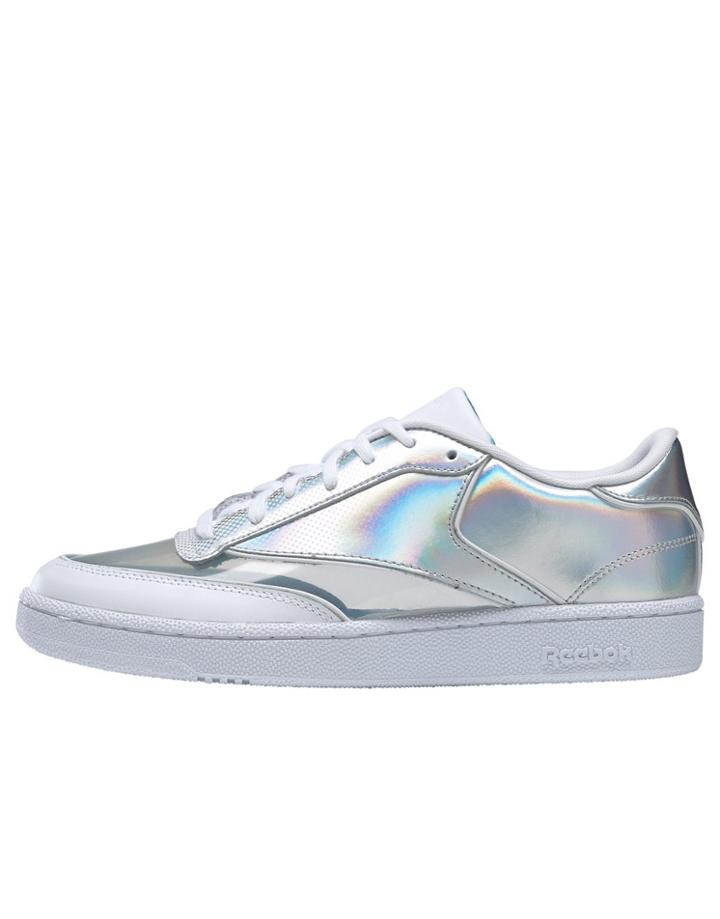 Reebok Club C 85 Sneakers In White And Silver