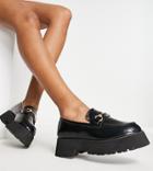 Raid Wide Fit Monster Chunky Loafers In Black