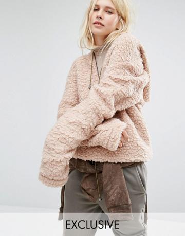 Story Of Lola Oversized Snuggle Hoodie - Cream