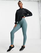 Nike Running Dri-fit Essential Fast Tights In Dusty Green