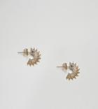 Estella Bartlett Gold Plated Starburst Hoop Earrings - Gold