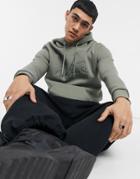 The Couture Club Slim Fit Archive Update Embroidered Hoodie In Green