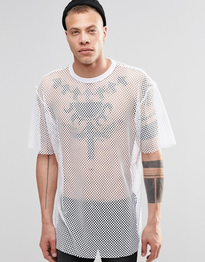 Weekday Nets Mesh T-shirt White - White