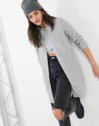 Vero Moda Brushed Jacket In Light Gray-grey
