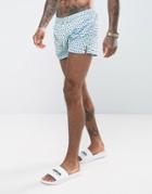 Oiler & Boiler Tuckerneck Swim Short In Polka Dot Light Blue - Blue