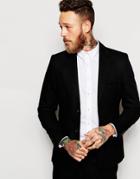 Selected Homme Suit Jacket With Square Hem In Slim Fit - Black