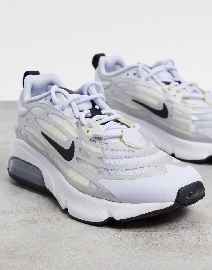 Nike Air Max Exosense Sneakers In Silver And Cream