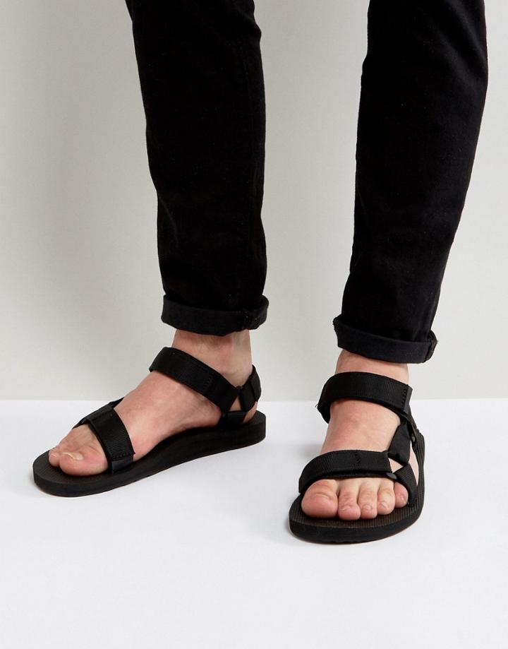 Teva Original Universal Urban Tech Sandals In Black - Black