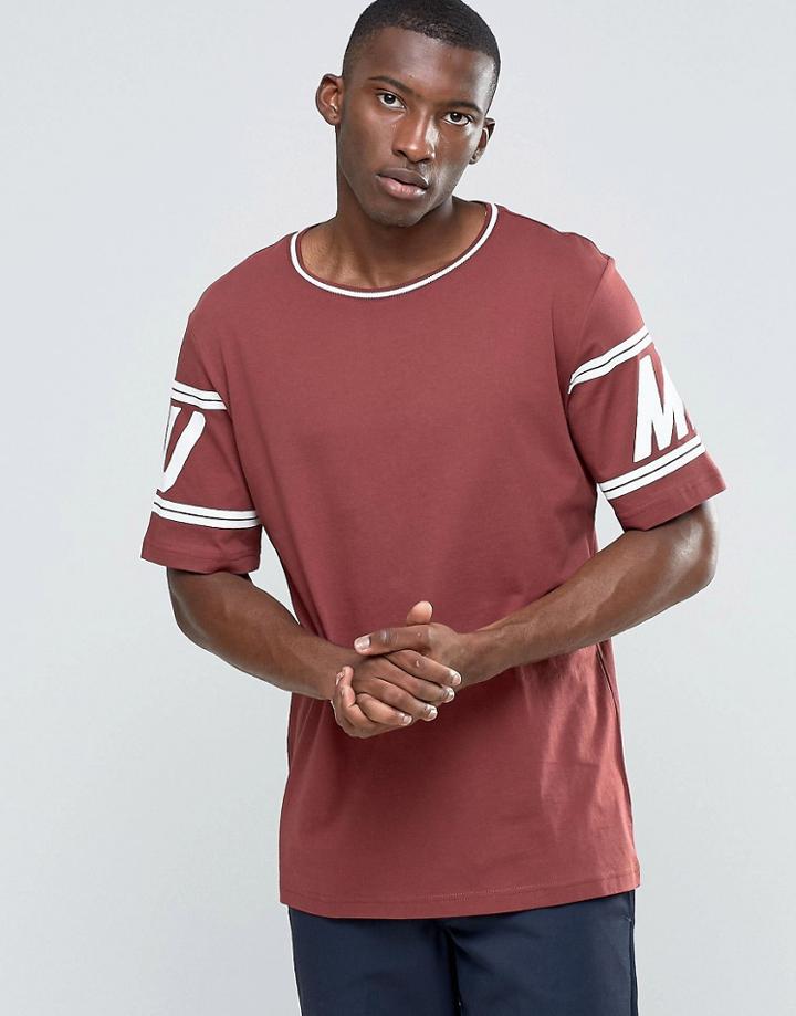 Puma Logo Sleeve T-shirt - Red