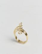Limited Edition Dragon Fly Swirl Ring - Gold