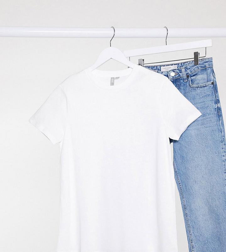 Asos Design Maternity Ultimate Organic Cotton T-shirt With Crew Neck In White