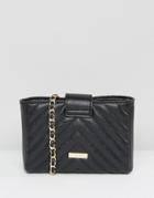 Aldo Mini Quilted Cross Body Bag With Pearl Detail - Black