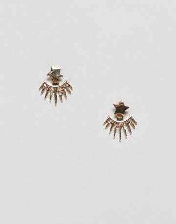 Skinny Dip Star Backdrop Earrings - Gold