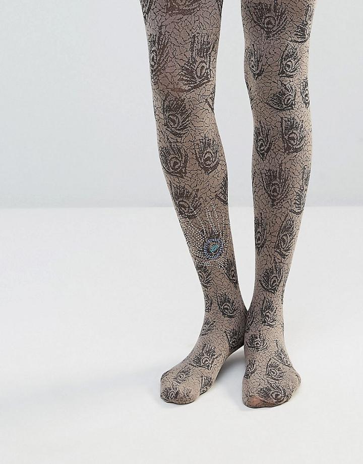 Jonathan Aston Jewelled Peacock Tight - Beige