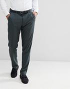Asos Design Skinny Suit Pants In Forest Green - Green