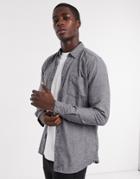 Only & Sons Shirt In Brushed Gray