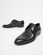 Hugo Appeal Derby Leather Shoes In Black - Black