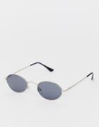 Aj Morgan Round Sunglasses In Silver
