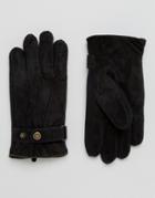 Dents Chester Suede Gloves In Black - Black