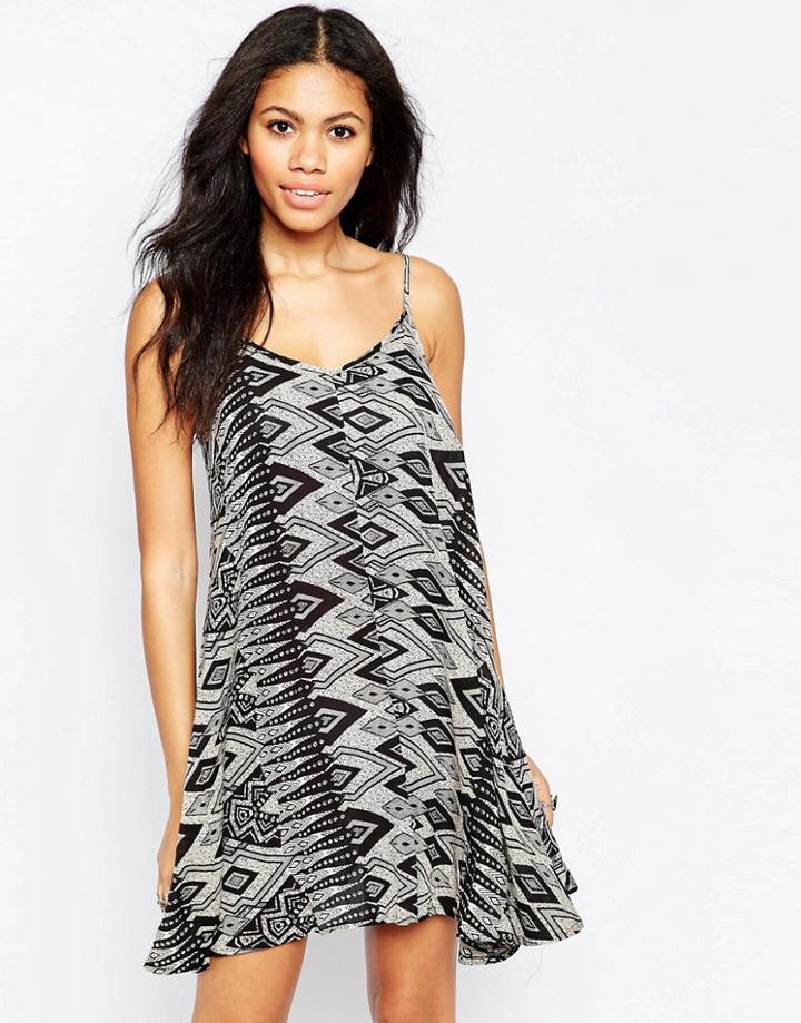 Brave Soul Swing Dress - Gray