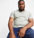 French Connection Plus Pocket T-shirt In Sage-green