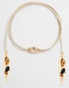 Krystal Wrap Choker Necklace With Swarovski Crystal And Feather