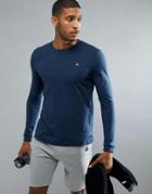 Le Coq Sportif Logo Long Sleeve Top - Navy