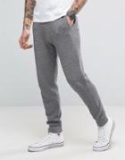 Asos Knitted Joggers With Waffle Texture - Gray
