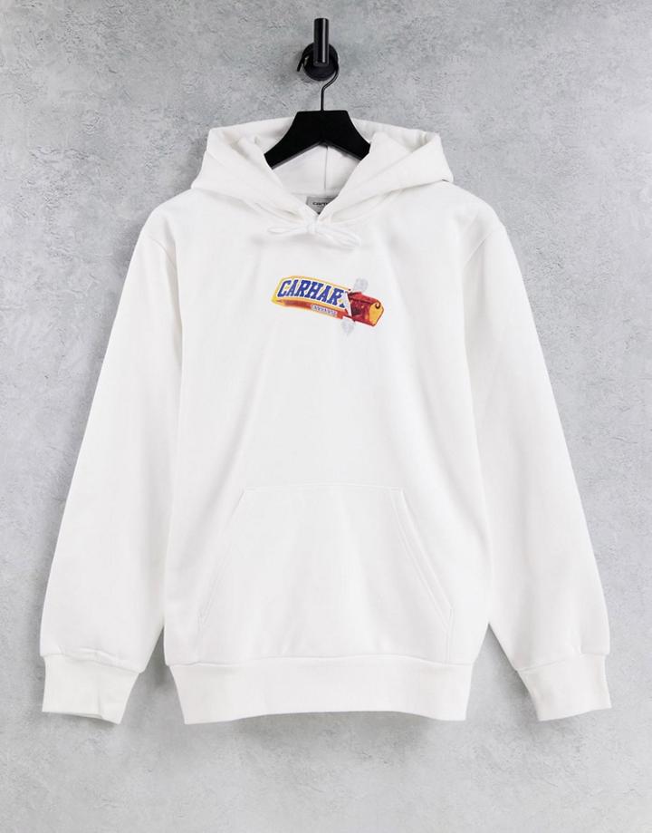 Carhartt Wip Choc Bar Hoodie In White