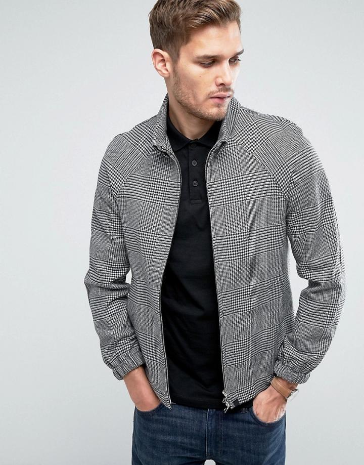 Pretty Green Birley Pow Wool Blend Jacket - Black