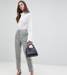 Y.a.s Tall Jekky Tailored Check Pants - Gray
