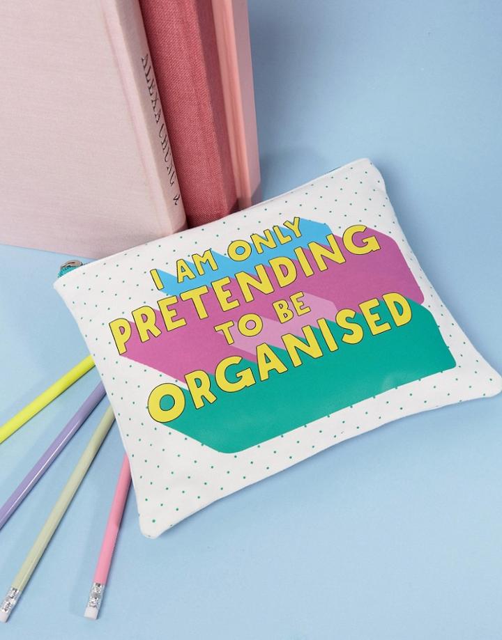 Paperchase Pretending To Be Organised Pouch - Multi