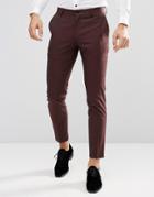 Jack & Jones Premium Skinny Suit Pants - Red
