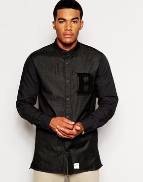 Boxfresh Cosham Varsity Shirt - Black