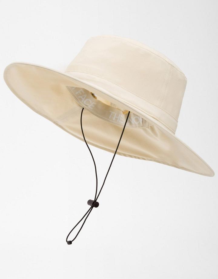 The North Face Twist Bucket Hat In Cream-white