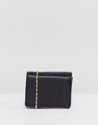 Asos Purse With Cross Body Chain Strap - Black