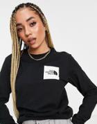 The North Face Fine Long Sleeve T-shirt In Black