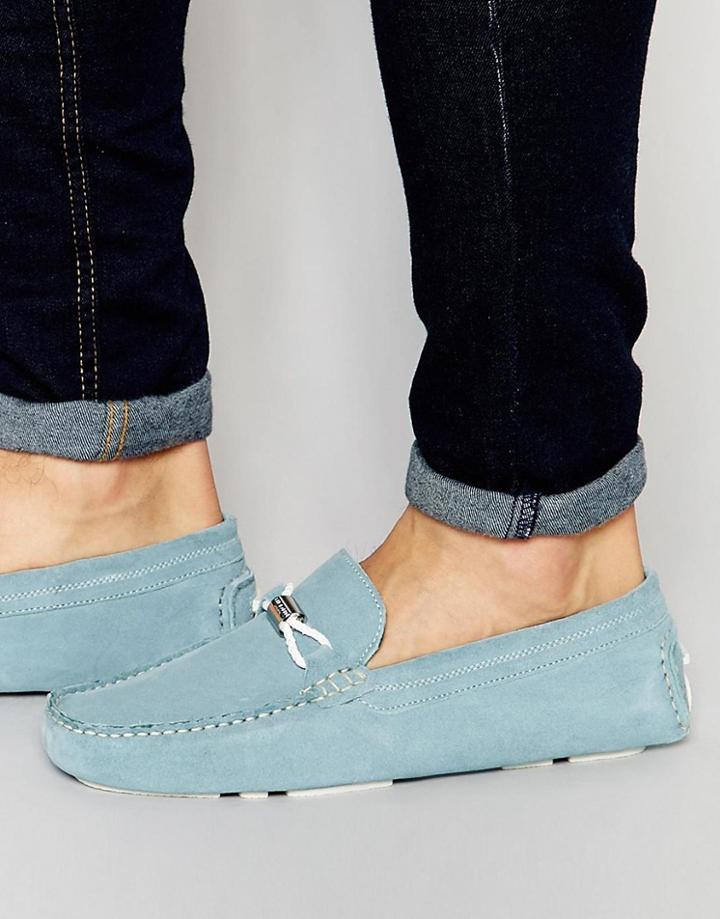 Ted Baker Carlsun Suede Loafers - Blue