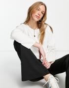 Selected Minna Crew Neck Sweater In White