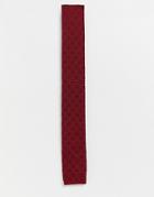 Ben Sherman Knitted Tie - Red